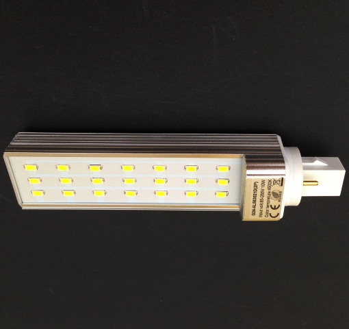 LED Лампа PL G24 10W 4 Пина - 6000K Студено Бяла Светлина